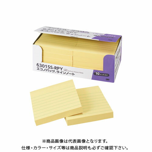 スリーエム ポストイットR強粘着ノートイエロー 6301SS-RPY