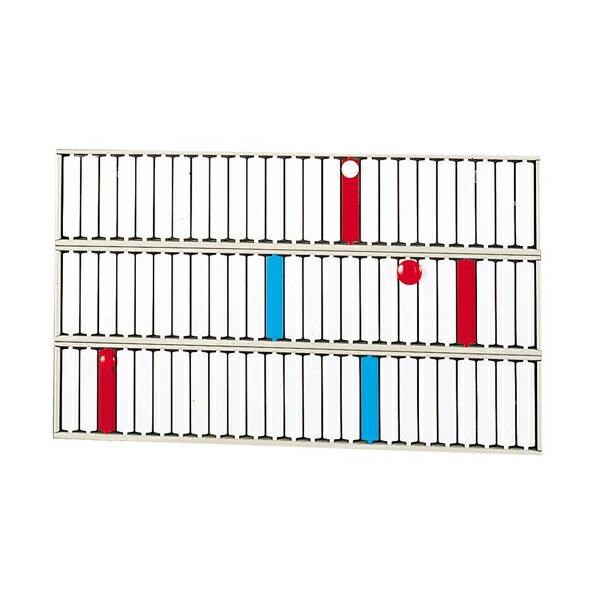 リヒトラブ 回転表示板 75口座 585×18×350mm S-2533