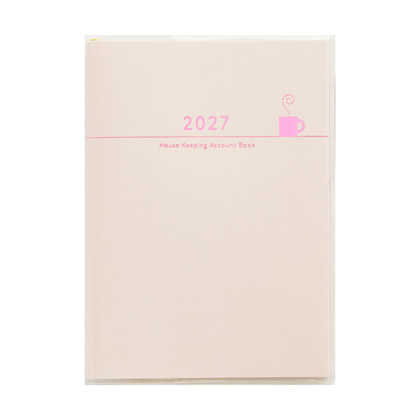 【 メーカー 】 ●(株)高橋書店 【 特長 】 ●家計簿の中でも王道の週計タイプは、1日ごと・週ごとの収支を管理するのに便利。 ●費目を大きく食費、外食、その他の支出に分けてあるので、忙しい方でも簡単につけられます。 ●レシートやカード等をスッキリ収納できる特製フリーポケット付き。 ●ペンホルダー付き。 ●手帳としても使える小さな家計簿 ●月間予定表：カレンダーと同じ感覚で見ることができ、週ごとの予定が把握しやすい、日曜始まりのブロック式。左端の欄には、毎月初、収入と公共料金などの「決まった支出」を記入して、その月に自由に使えるお金を把握できます。クレジットカード利用控えは、毎月末と巻末で記録し管理できます。毎月末には、生活に役立ちほっと一息つけるミニコラム付き。 ●週間予定表：見開きで1週間記入でき、右端に週計のほか累計欄、月末にその月の収支をまとめられる決算欄付きのレイアウト(日付・曜日入り)。毎日の記入スペースには支出のほか、手元金や銀行口座の残高も書き込めます。現金の動きと銀行口座の動きを分けて記録でき、総残高も把握できるので便利です。下段の広めのスペースでは、その日の出来事や献立などを、ちょっとした日記代わりに書き込めます。 【 仕様 】 ●色(柄)：ピンク ●規格サイズ：A6 ●表紙素材：PVC・紙 ●ページ数：200 ●始まり曜日：日曜始まり ●始まり月：1 ●主レイアウト：見開き1週間 ●レイアウト1：家計簿 ●レイアウト2：週間 ●レイアウト1：週計タイプ ●六曜の有無：有 ●掲載期間(月間ページ)：2027年1月1日〜2027年12月31日 ●掲載期間(週間ページ)：2027年1月1日〜2027年12月31日 ●しおり本数：2 ●ペン差し：あり ●綴じ方：糸かがり ●メモページ：あり ●ポケット：あり ●切り取りメモ：あり ●縦×横×奥行：148×105×13mm ●重さ：170g ●付録：【本文付録】年齢早見表、非常時への備え、記念日リスト、年間決算表、医療費控え、公共料金控え、贈答の控え、クレジット控え、くらしのコラム、ビタミン・ミネラル情報、特別支出控え、アドレスメモ 【別冊】なし 【別紙付録】なし 【WEB版付録】あり 【 注意事項 】 ※仕入先在庫なくなり次第、販売終了となります。 ※完売の際はご容赦ください。 【 検索ワード 】 高橋書店 2027 手帳 予定表 日記
