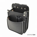 マルキン印 内側ポケット/レザー腰袋 B 黒