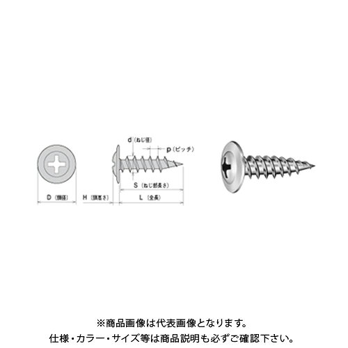 Rakuten - ヤマヒロ ドライウォールスクリュー モドトラス〈シンワッシャー〉 4.2X41 ユニクロ 400本(小箱) L41
