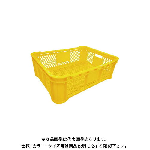 【メーカー】 ●安全興業(株) 【仕様】 ●サイズ：620×462×196mm ●材質：PE ●色：黄色 ●底タイプ：メッシュ ※ご購入の際は入数にご注意下さい。 ※北海道、沖縄、離島は別途送料が掛かります。