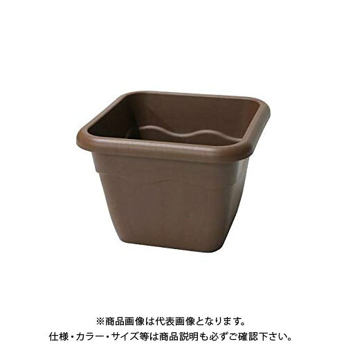 【送料別途】【直送品】安全興業 AZ角型プランター 250 ブラウン 216（250）×180mm (40入)