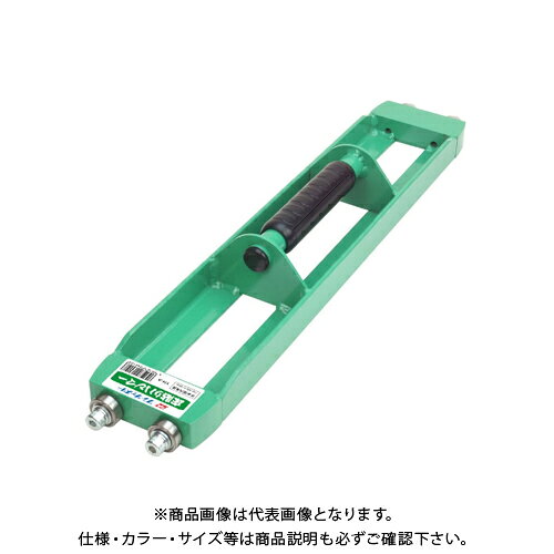 【メーカー】 ●(株)伊藤製作所 【特長】 ●フローリング材の貼り込み作業に！ ●「重さ」と「滑らかな動き」で叩く力が違います！ ●ベアリングローラーで滑らかに動く ●側面両端が丸いのでサネを傷めない！ 【仕様】 ●品番：YH-A ●寸法(幅×長さ×高さ)：96×542×67mm ●質量：3.5kg ●主材料：鉄 ●仕上げ：焼付け塗装・緑 【注意】 ※手を挟まないよう、または、本品が不用意に動かないよう注意して下さい。 ※ボルトにゆるみがないか、時々確認してください。 ※フローリング貼り以外には使用できません。