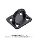 【メール便可】浅野金属工業 アイプレート (黒塗装)ネジ付き 6mm AK16093