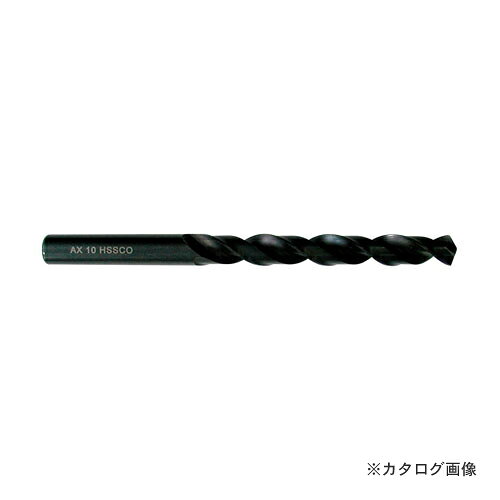 【メーカー名】●アックスブレーン（株）【用途】●鉄工・ステンレス・難削材用【特長】●刃先は食い付が良いクロスシンニング加工！【仕様】●直径：10.4mm●溝長：87mm●全長：133mm