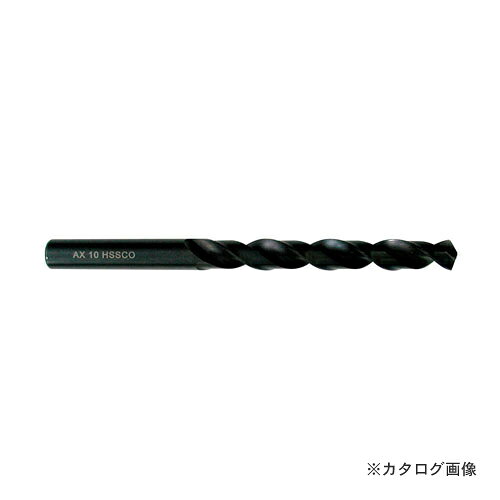 【メーカー名】●アックスブレーン（株）【用途】●鉄工・ステンレス・難削材用【特長】●刃先は食い付が良いクロスシンニング加工！【仕様】●直径：10.8mm●溝長：94mm●全長：142mm