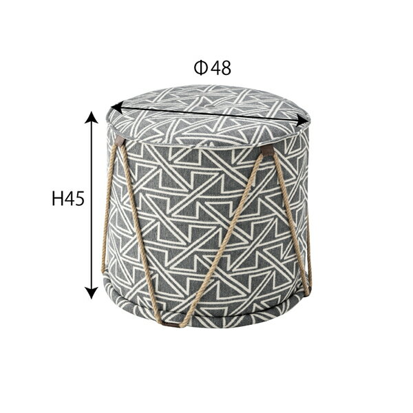 【直送品】アイヴィ スツール アイボリー W48×D48×H45cm 東谷 AZUMAYA IVY-200B 東谷 AZUMAYA IVY-200B