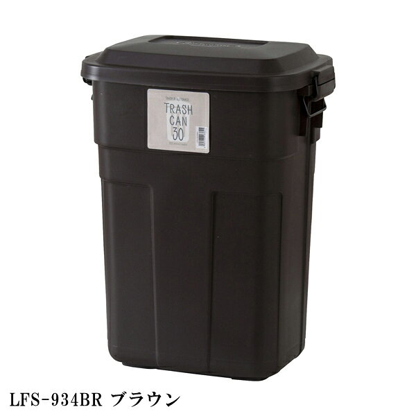 ダウンロック式ゴミ箱 30L ゴミ箱 ダストボックス 分別 屋外 屋内 フタ付き キッチン シンプル 直送品 東谷 LFS-934 [2]