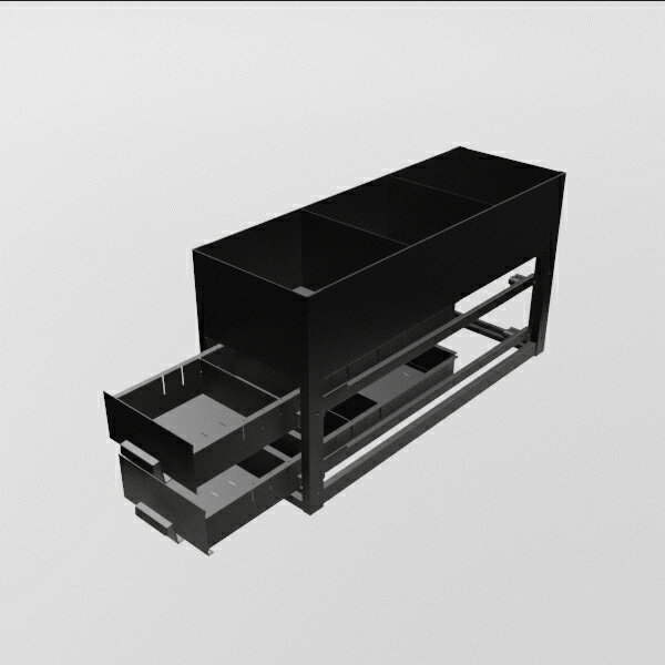 ���������ӡۡ�ľ���ʡۥХ󥭥�ӥͥå� ������ê �����Ф�2��+ê1�ʥ����� �������� 330��950��520mm ���̼��� �ǥ󥵥� DENSAN SCT-S12