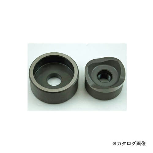 【メーカー名】 ●ジェフコム（株） 【仕様】 ●呼び寸法：ACP70(2-1/2") ●実寸法(mm)：φ77.2 ●最大板厚(mm)2.3 ●使用軸：F大軸(φ19) ●油圧フリーパンチ(DFP-FH)用の厚鋼電線管用パンチダイス