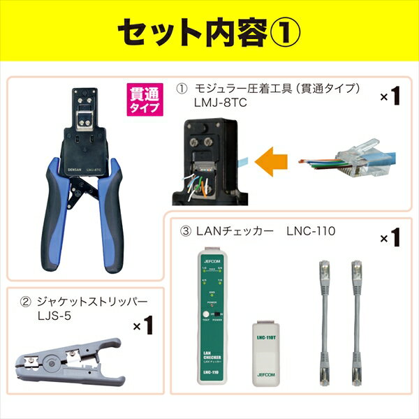 JEFCOM ジェフコム LANツールキット L-KIT-P