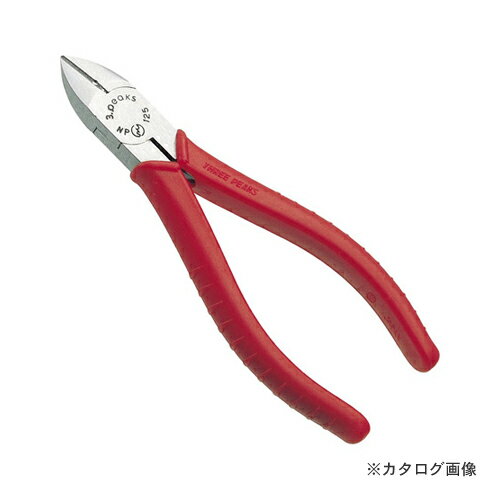 スリーピークス 3.peaks 強力ニッパ 125mm（エストラマーグリップ/バネなし/刃穴あり） NP-125ZH