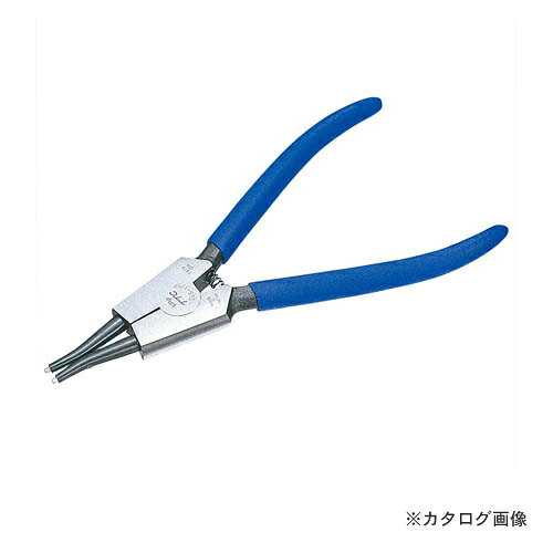 Pliers Other - TSUNODA キングTTC専用工具 硬質ビットスナップリングプライヤー 軸用直爪 125mm バネ付 SES-125P
