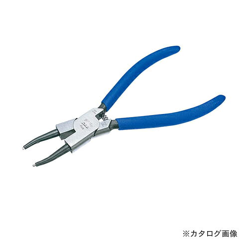 【※※ ご購入の前に必ずお読みください ※※】 こちらの商品は、お取り寄せに送料がかかる商品となっており、 少しでもお安く提供させていただくため、同じ仕入先のご注文とまとめて発注を行っています。 注文状況によりましては、商品の発送に約1ヶ月ほどお時間を頂く場合がございます。 お急ぎの場合は、お問い合わせフォームよりご連絡ください。 ※別途送料が必要です。 【注意】 ※ご注文後に納期に時間がかかる理由等でのキャンセルはお受けできかねますので 予めご了承頂ますよう、お願い致します。 【メーカー】 ●ツノダ株式会社 【特長】 ●C型のスナップリング着脱専用工具で、自動車・建設機械・産業機械の整備などに活躍します。 ●耐久性・耐摩耗性が大幅UP！先端ビットに硬いピアノ線材を使用。耐久性・耐摩耗性が従来品に比べ格段に向上しました。 ●作業の安全性向上（リングが外れにくい）作業中リングが外れない様、先端を逆テーパー形状にし、ビットに滑り止め加工をしました。 ●使いやすさの追求。リングが動かない取り付け時にリングがホルダーに密着し固定されるためガタつかず作業性と安全性が向上します。 【仕様】 ●規格：230mm ●形状：穴用直爪 ●バネ：コイルバネ ●ビット径：φ2.3mm ●使用範囲：32〜80mm 【カラー】 ●ブルー 【セット内容・付属品】 ●− 【サイズ】 ●全長：242mm ●頭部幅：23mm ●頭部厚：11mm ●柄幅：59mm ●先端長：55mm 【原産国】 ●日本 【質量】 ●255g