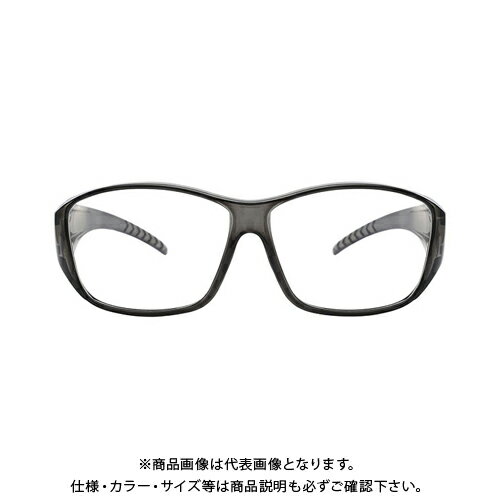 エニックス 花粉粉塵保護メガネ グラスオンタイプ ブラック CKG-01-1