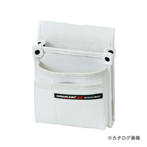 【※※ ご購入の前に必ずお読みください ※※】 こちらの商品は、お取り寄せに送料がかかる商品となっており、 少しでもお安く提供させていただくため、同じ仕入先のご注文とまとめて発注を行っています。 注文状況によりましては、商品の発送に約1ヶ月ほどお時間を頂く場合がございます。 お急ぎの場合は、お問い合わせフォームよりご連絡ください。 ※別途送料が必要です。 【注意】 ※ご注文後に納期に時間がかかる理由等でのキャンセルはお受けできかねますので 予めご了承頂ますよう、お願い致します。 【メーカー】 ●プロスター 【特長】 ●持てる技を尽くして進化は続く。未来を創造するNEW KW2 MICRO ELEMENT。ハードな部分と機能性を追及した、職人さん向けに進化をした『ニューカワッテク2』電工用腰袋。 【仕様】 ●通常品より、若干小型の使い勝手の良いサイズ。 ●本当に求められる機能と、ハードな耐久性を実現。 ●ステンレス（SUS304）Dリング溶接付を使用 【カラー】 ●ホワイト 【サイズ】 ●H215×W160×D60mm 【質量】 ●227g