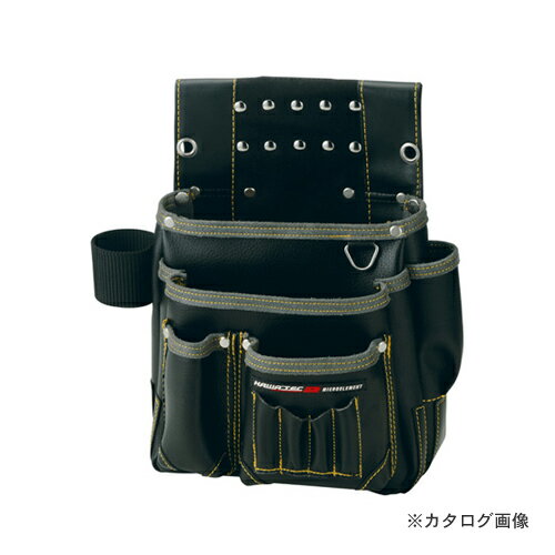 【※※ ご購入の前に必ずお読みください ※※】 こちらの商品は、お取り寄せに送料がかかる商品となっており、 少しでもお安く提供させていただくため、同じ仕入先のご注文とまとめて発注を行っています。 注文状況によりましては、商品の発送に約1ヶ月ほどお時間を頂く場合がございます。 お急ぎの場合は、お問い合わせフォームよりご連絡ください。 ※別途送料が必要です。 【注意】 ※ご注文後に納期に時間がかかる理由等でのキャンセルはお受けできかねますので 予めご了承頂ますよう、お願い致します。 【メーカー】 ●プロスター 【特長】 ●持てる技を尽くして進化は続く。未来を創造するNEW KW2 MICRO ELEMENT。ハードな部分と機能性を追及した、職人さん向けに進化をした『ニューカワッテク2』電工用腰袋。 【仕様】 ●サイドに工具差しが付き便利です。 ●ベルト通し内側に曲尺収納可能! ●ステンレス（SUS304）Dリング溶接付を使用。 ●特許出願中 ●意匠登録出願中。 【カラー】 ●ブラック 【サイズ】 ●H330×W320×D130mm 【質量】 ●499g