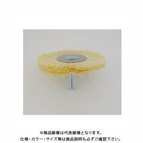 【※※ ご購入の前に必ずお読みください ※※】 こちらの商品は、お取り寄せに送料がかかる商品となっており、 少しでもお安く提供させていただくため、同じ仕入先のご注文とまとめて発注を行っています。 注文状況によりましては、商品の発送に約1ヶ月ほどお時間を頂く場合がございます。 お急ぎの場合は、お問い合わせフォームよりご連絡ください。 ※別途送料が必要です。 【注意】 ※ご注文後に納期に時間がかかる理由等でのキャンセルはお受けできかねますので 予めご了承頂ますよう、お願い致します。 【メーカー】 ●サンフレックス 【特長】 ●傷を嫌う素材の研磨作業等に！ ●天然繊維をホイル状にしたバフの一種です ●布バフでは磨きにくい細い凸凹にもなじみます ●また、特にキズを嫌う素材の研磨にも役に立ちます ●研磨剤と併用が有効です 【仕様】 ■軸径：6φ ■許容回転数：7.000rpm ■先端サイズ：直径100×10mm厚 ■重量：100g ■材質：天然繊維 【材質・仕上げ】 ●天然繊維 【サイズ】 ●先端部　直径100×厚さ10mm 【質量】 ●100g 【関連商品】 サンフレックス ツイスト型軸付ワイヤーブラシ10mm径（鋼線） No.4211 サンフレックス ツイスト型軸付ワイヤーブラシ16mm径（鋼線） No.4213 サンフレックス ツイスト型軸付ワイヤーブラシ24mm径（鋼線） No.4215 サンフレックス ツイスト型軸付ワイヤーブラシ16mm径（真鍮線） No.4233 サンフレックス ツイスト型軸付ワイヤーブラシ24mm径（真鍮線） No.4235 サンフレックス タンピコ繊維ブラシ（60mm径） No.4432 サンフレックス タンピコ繊維ブラシ（75mm径） No.4433 &nbsp; &nbsp; &nbsp;