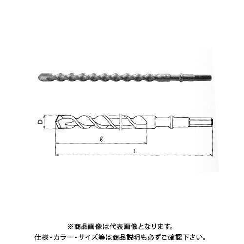 関西工具製作所 六角軸ハンマー・ドリルビット 16.5mm (D) x 280mm (L) 1本 B12102...