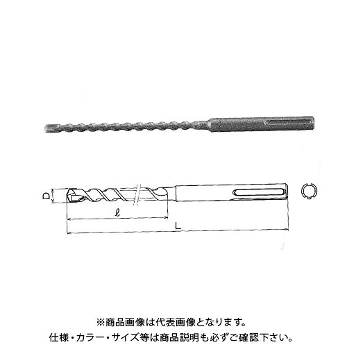 関西工具製作所 SDS-max シャンク・ハンマードリルビット 14.5mm (D) x 340mm (L) ...