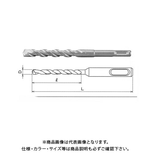 関西工具製作所 SDS-plus シャンク・ハンマードリルビット 16.5mm (D) x 160mm (L) 1本 D0R0165160