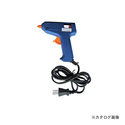 【メーカー】 ●イチネンMTMツール事業部(ミツトモ) 【特徴】 ●木・紙・革・布・ガラス・プラスチック・タイル・陶器・石・金属の接着に。 ●凸凹面への接着可能 ●電流ヒューズ(5A)内蔵の安全設計 【仕様】 ●サイズ：115×23×112mm ●本体重量：160g ●半透明グルースティック5本付き ●φ7.0〜7.5mmスティック専用 ●安全設計電流ヒューズ(5A)内臓 ●定格使用時間：20分 ●材質：本体/ポリアミド(ナイロン)樹脂、ノズル/アルミ、スタンド/スチール ●適応グルースティックサイズ：直径7〜7.5mm