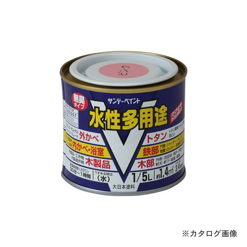 【メーカー名】 ●サンデーペイント(株) 【特長】 ●無臭タイプでお徳用タイプ ●強力さび止め剤、かび止め剤を配合。 ●落ちついたつやに仕上がります。 ●乾燥が速く、いやな臭いもおさえてあります。 ●屋内外のいろいろなものに塗れます。 【仕様】 ●商品サイズ：縦77×横75×高さ77(mm) ●容量：200ml ●色：ピンク 【関連商品】 サンデーペイント #23KA1 SPミズ多用途 チャイロ 200M サンデーペイント #23KB1 SPミズ多用途 チョコレート 200M サンデーペイント #263080 SPミズ多用途 ベージュ 200M サンデーペイント #263097 SPミズ多用途 ミズイロ 200M サンデーペイント #23KF1 SPミズ多用途 ミドリ 200M サンデーペイント #23KG1 SPミズ多用途 ミルキーホワイト 200M サンデーペイント #23KH1 SPミズ多用途 ライトカーキ 200M サンデーペイント #263103 SPミズ多用途 ライトグレー 200M サンデーペイント #23KK1 SPミズ多用途 ワカクサ 200M &nbsp;
