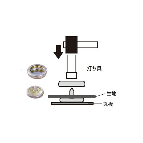 三共コーポレーション ホック一撃18mm 2入り シルバー H18PSSL