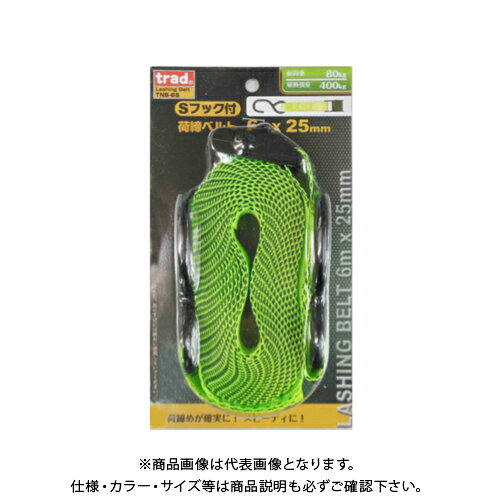 三共 trad Sフック荷締ベルト バックル式 25MMX6M TNB-6S