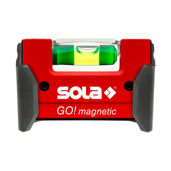 コンパクトレベル マグネット・クリップ付 7.5cm レッド SOLa ソラ GO! MAGNETIC CLIP
