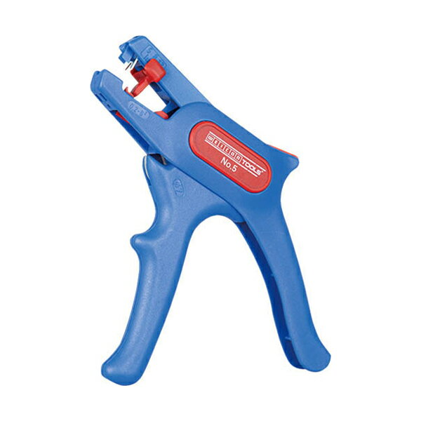 【 メーカー 】 ●WEICON Tools 【 特長 】 ●0.2〜6.0mm2のより線と単線のストリッピング(皮むき)に最適です。 ●ストッパー付で皮むき長さを調節可能です(5〜12mm)。 ●使用後はハンドルを握った状態で ボディ後部の赤いツマミを手前に引くと刃が閉じた状態でホ-ルドでき、 安全かつコンパクトに収納できます。 ●線径による刃先の調整は不要です。 ●ワイヤーカッター(外径2mm)付き。 ●WEICON NO.5。 【 仕様 】 ●ストリッピング能力(mm2)：0.2-6.0 ●ストリッピング能力(AWG)：24-16 ●ストリッピング長さ(mm)：5-12 ●ワイヤーカッター能力(Φmm)：2.0 ●ボディー材質：ガラス繊維強化ポリアミド ●全長(mm)：165 ●重量(g)：105 ●交換部品：替刃(51100002) 【 注意事項 】 ※こちらの製品は輸入製品です。 ※仕入先在庫欠品時は、納期が数ヶ月かかる場合があります。 【 JANコード 】 4024596000226 51000005、06用替刃 【 検索ワード 】 WEICON ウェイコン ワイヤーストリッパー ストリッピング 皮むき 刃先の調整不要