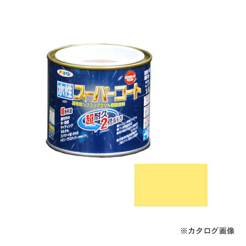 【メーカー名】 ●アサヒペン 【特長】 ●超耐久超多用途2倍長持ち!!次世代塗料。フッ素樹脂配合水性シリコンアクリルペイント 【仕様】 ●色名/クリーム色 ●商品幅(mm)/80 ●商品奥行き(mm)/80 ●商品高さ(mm)/70 ●商品重量(g)/300 ●乾燥時間/夏期／30分〜1時間　冬期／2〜3時間 ●塗り面積/1.4〜1.9m2（1回塗り）