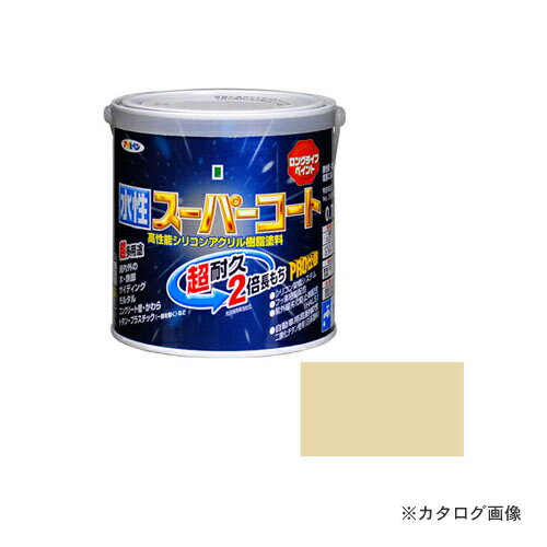【メーカー名】 ●アサヒペン 【特長】 ●超耐久 超多用途 2倍長持ち!!次世代塗料。フッ素樹脂配合水性シリコンアクリルペイント 【仕様】 ●色名/ティントベージュ ●商品規格/0.7L