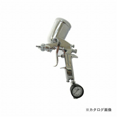【メーカー名】 ●三共コーポレーション 【特長】 ●色替えが多い作業にピッタリ！プラグ空気流量調節器 【仕様】 ●使用流体/圧縮空気 ●使用温度/-10〜60℃ ●最高使用圧力/0.69MPa ●ノズル口径/1.3mm ●カップ容量/400cc ●エアー取付/G1/4 ●塗料供給/重力式 ●所要圧縮機/0.75kw ●圧力計付流量調節器/凹G1/4凸R1/4 ●セット内容/スプレーガン本体、専用ガンカップ、ブラシ