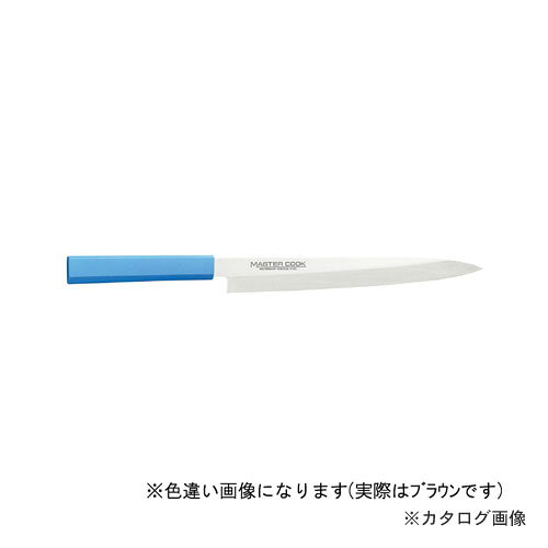 【メーカー名】 ●片岡製作所 【特長】 ●砥石による本格的な刃付けを施し、鋭い切れ味を長く持続させます。 ●プロの技術者により、本刃付けする前に研ぎなおしを容易にするため、水砥の荒砥・中砥を使用し、刃基を研ぎだしてあります。 ●抗菌剤が配合されたプラスチック製ハンドル。 【仕様】 ●全長：383mm ●重量：150g ●材質：刀身：モリブデンバナジウム鋼 / ハンドル：ノバロンAGZ330(銀系無機抗菌剤)入りエラストマー樹脂 【関連商品】 片岡製作所 MCYK240M マスターコック 柳刃 240mm 片岡製作所 MCYK240G マスターコック 柳刃 240mm 片岡製作所 MCYK240P マスターコック 柳刃 240mm 片岡製作所 MCYK240Y マスターコック 柳刃 240mm 片岡製作所 MCYK240W マスターコック 柳刃 240mm