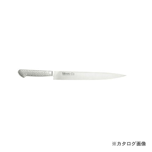 【メーカー名】 ●片岡製作所 【特長】 ●砥石による本格的な刃付けを施し、鋭い切れ味を長く持続させます。 ●プロの技術者により、本刃付けする前に研ぎなおしを容易にするため、水砥の荒砥・中砥を使用し、刃基を研ぎだしてあります。 ●1050℃で焼き入れ後に、−73℃以下に冷却する特別な処理により高い硬度と靭性を与え、切れ味を一段と高めてあります。 【仕様】 ●全長：385mm ●重量：155g ●材質：刀身：モリブデンバナジウム特殊鋼 / ハンドル：18-8ステンレス鋼