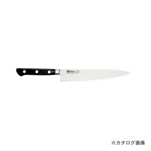 【メーカー名】 ●片岡製作所 【特長】 ●砥石による本格的な刃付けを施し、鋭い切れ味を長く持続させます。 ●プロの技術者により、本刃付けする前に研ぎなおしを容易にするため、水砥の荒砥・中砥を使用し、刃基を研ぎだしてあります。 ●1050℃で焼き入れ後に、−73℃以下に冷却する特別な処理により高い硬度と靭性を与え、切れ味を一段と高めてあります。 【仕様】 ●重量：95g ●材質：刀身：モリブデンバナジウム鋼 / ハンドル：抗菌剤入り黒積層強化木 ●原産国：日本 【関連商品】 片岡製作所 M907 M9 PRO ペティ 150mm 片岡製作所 M908 M9 PRO ペティ 120mm 片岡製作所 M907-D.P.S M9 PRO ペティ 150mm 片岡製作所 M908-D.P.S M9 PRO ペティ 120mm &nbsp;