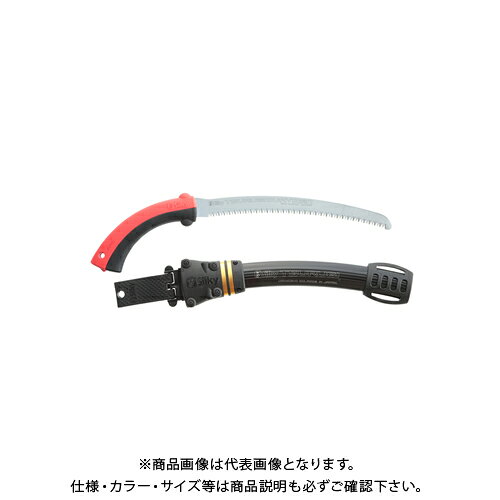 【メーカー】 ●シルキー 【特長】 ●鞘入鋸。 ●刃の切れ味を最大限に引き出す「力強い挽き」を生み出す弧を描いたグリップ。 ●安全と機動力、繰り返しの収納やハードユースにも耐える高い剛性を備えた鞘。 ●細部までこだわり抜いた構造と材質と幾度も行った実施用環境での検証から確立した機能は、過酷な作業環境化でもプロフェッショナルの欲求を満たす。 ●抜群のグリップ性能で手が滑らず力をダイレクトに伝達。 ●工具不要のイージーチェンジ。 ●鞘口に配置した上下左右6つのローラーが鋸刃と鞘の引っ掛かりによる痛みを防ぎ、スムーズな出し入れを実現。 ●アルミによる機動力を損なわない軽さと、リブ構造によるハードユースにも耐える高い剛性を兼ね備え、機能美を追求したケース。 ●別売りのレッグストラップで脚に固定することで、作業動作に鞘が追随し、樹上でも機動力を損なわない。 ●密集した場所・込み入った枝元でも作業しやすいスリムな鋸刃。 ●カーブした刃が木に食い込み、切断がスムーズです。 【仕様】 ●サイズ： 収納時：510×130×40mm 使用時：495×110×25mm ●刃渡り：330mm ●7.5枚目：30mm ●切幅：1.6mm ●重量：460g