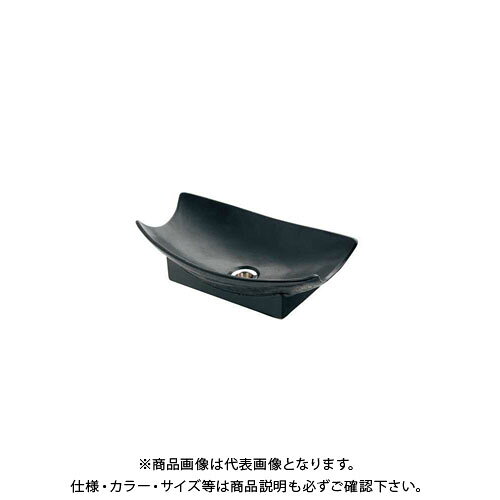 【メーカー】 ●(株)カクダイ 【特長】 ●排水工事が必要。 ●排水金具付き (呼40VU管用)。 ●ゴム栓なし※製造上の理由により色合いや寸法にバラつきがございます。 ●ご了承ください。 ●屋外での使用において若干の色落ちが発生する場合があります。 ●本体部に衝撃を与えないでください。 ●破損の恐れがあります。 【仕様】 ●材質：陶器 ●カラー：砂鉄 【特記事項】 ※ 商品画像および商品情報は、あくまでも参考として閲覧ください。製品仕様(スペック)・付属品・色等についてはメーカーホームページ等でご確認ください。 ※ 製品により、改良、仕様、包装の変更、価格改定、製造の中止などを予告なく行う場合がありますのであらかじめご了承ください。