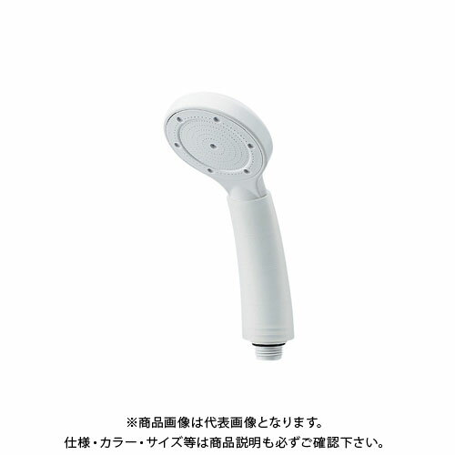 【メーカー】 ●(株)カクダイ 【特長】 ●大型噴板でやさしい水流のシャワーヘッド。 ●しっかり握れて、すべりにくい、ユニバーサルグリップ付き。 ●シャワーの勢いが弱いご家庭でも、付属の噴板 (低水圧用)に取替えると、快適なシャワーになります。 ●薄型、軽量で、持ちやすい形状。 ●低水圧 (低流量)対応用シャワーヘッド　動水圧0.05MPa、流量5L／分の条件で使用できます。 ●アダプター付き。 【仕様】 ●材質：ABS、シリコンゴム ●カラー：ペールホワイト 【特記事項】 ※ 商品画像および商品情報は、あくまでも参考として閲覧ください。製品仕様(スペック)・付属品・色等についてはメーカーホームページ等でご確認ください。 ※ 製品により、改良、仕様、包装の変更、価格改定、製造の中止などを予告なく行う場合がありますのであらかじめご了承ください。