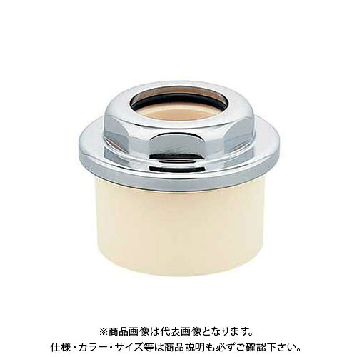 【メーカー】 ●(株)カクダイ 【特長】 ●スロップシンクに最適。 ●VP・VU管兼用。 ●つばヒロナットなので、接続口が見えません。 【仕様】 ●材質：PVC、NBR 【特記事項】 ※ 商品画像および商品情報は、あくまでも参考として閲覧ください。製品仕様(スペック)・付属品・色等についてはメーカーホームページ等でご確認ください。 ※ 製品により、改良、仕様、包装の変更、価格改定、製造の中止などを予告なく行う場合がありますのであらかじめご了承ください。