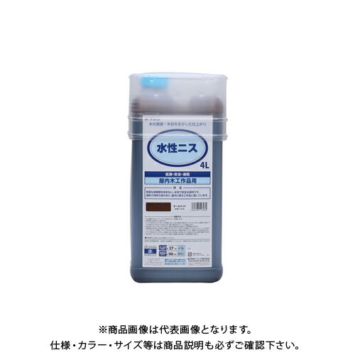 【受注生産品】和信ペイント 水性ニス オールナット 4L #911304