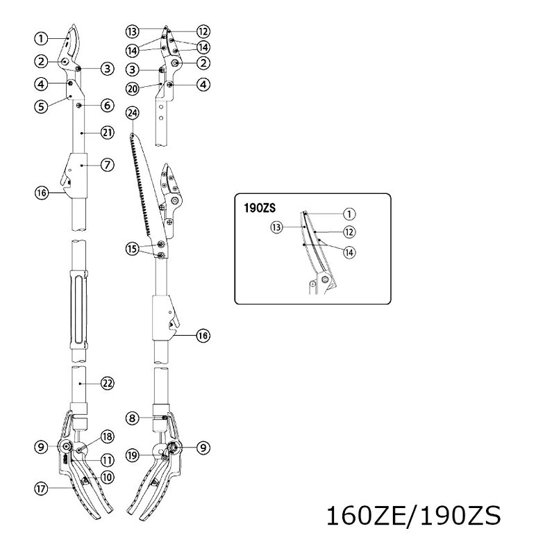 アルス ARS 190ZS グリップ一式