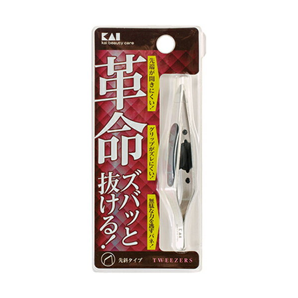 貝印 キャッチャー毛抜き 先斜 #000KQ3096