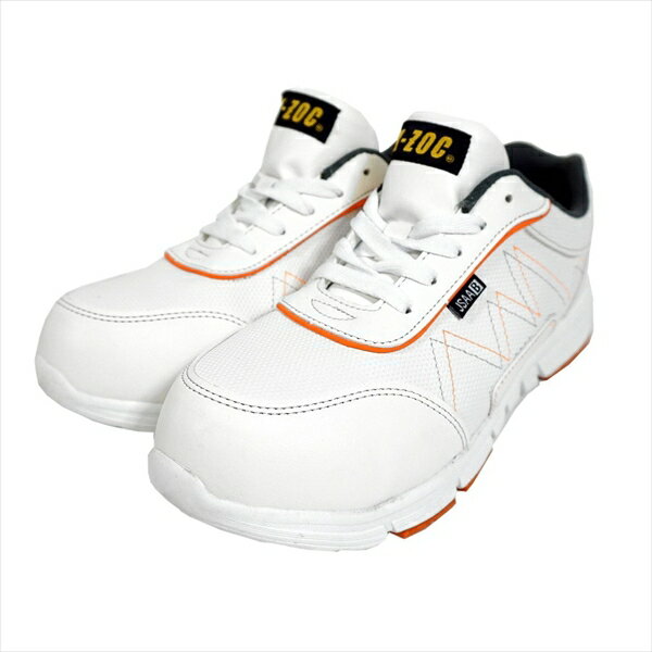 セーフティスニーカー (ヒモ) 26.5cm ホワイト ケイゾック KZS-1700