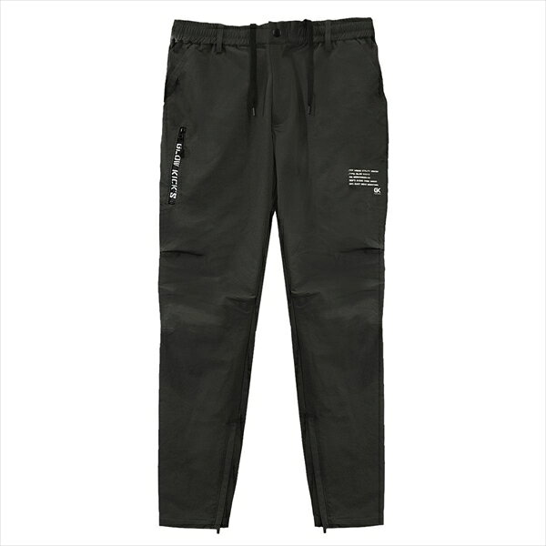 【 メーカー 】 ●ケイゾック 【 特長 】 ●タイトなシルエット＆驚異のストレッチ。 ●タイトなシルエット＆驚異のストレッチのGKジップアップパンツ。 ●ウエストにドローコード、両サイドポケット、ファスナーポケット、裾ファスナーあり。 【 仕様 】 ●サイズ：〈LL〉ウエスト/81〜90cm、股下/75cm ●材質：ナイロン90％・ポリウレタン10％ ●カラー：ブラック 【 JANコード 】 4573211403381 サイズ一覧 ブラック (Mサイズ) ブラック (Lサイズ) ブラック (LLサイズ) ブラック (3Lサイズ) ブラック (4Lサイズ)