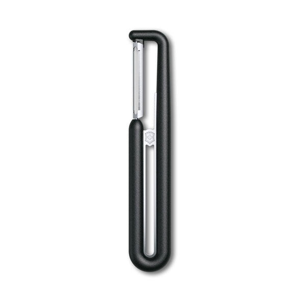 【 メーカー 】 ●ビクトリノックス 【 特長 】 ●キッチンをアップグレードするためのVictorinox Peelerコレクション ●1から設計した鋭利なステンレス製の刃を採用しており、果物や野菜のビタミンを損なわずに皮むきができるほか、繊細なチョコレートの削り出しにも最適です。 ●人間工学に基づいたハンドル、スイスメイドの高い品質、そして洗練されたデザインを兼ね備えたこのピーラーは、あなたの料理スキルを次のレベルへと導きます。 【 Nova 】はデザインと機能性を重視したプレミアムモデルです。 【 材質 】 ●ハンドル：トライタン、ステンレススチール ●ブレード：ステンレススチール 【 備考 】 ●食洗器対応 【 仕様 】 ●カラー：ブラック ●内容量/入数：1個 ●入数：12個 ●商品サイズ：162x28mm ●商品重量：45g 【 JANコード 】 7611160267474