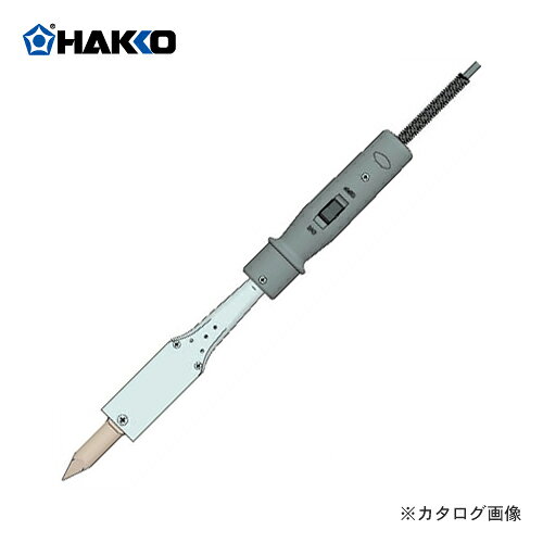 【メーカー】 ●白光（株） 【交換こて先】 ●357-T 【交換部品】 ●ヒーター(357-H） ＞＞＞　メーカー希望小売価格はメーカーカタログに基づいて掲載しています　JUNIOR　ジュニア ニクロムヒータータイプ 加工できる大型銅こて先付 こて先 I型 200W ◇熱伝導の良い大型銅こて先を採用。 ◇使用していくうちに変形※したこて先形状をやすりなどで形を整えること可能。 ※銅こて先ははんだによる侵食が著しいため、急速に変形を起こします。 単位：(mm) 形　状 品 番 消費電力 全 長 (除コード） こて先 品 番 寸　法 A B C こて先I型 357 200W 368 357-T 18 24 61 ※電源コード・プラグ：2芯ゴムコード・平型プラグ付 ※画像はイメージです。 ■交換こて先：357-T 交換部品 ヒーター(357-H)