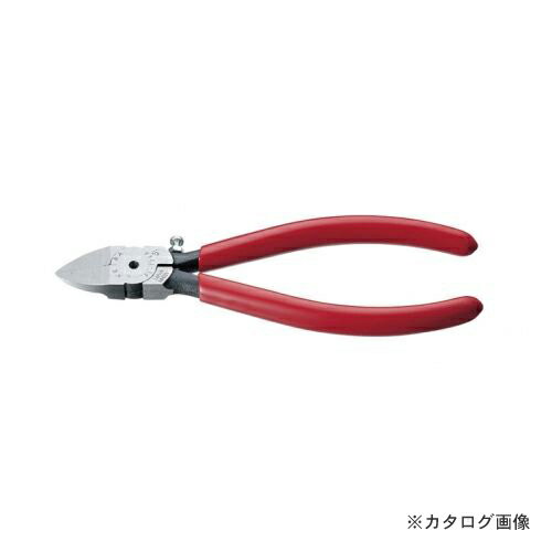 【メーカー】 ●（株）マルト長谷川工作所 【特長】 ●ジョイント部まで刃が付いていますので、切断物を刃元まで差し込んでも切断できます。 ●切断時、鋭利な刃先が傷つかないようにストッパー（調節可）をつけたプラスチック用ニッパーです。 ●ステンドグラス細工のケイム作業にも最適です。 【材質】 ●バナジウム特殊鋼（MARUTOLLOY）を使用しています。KEIBA（ケイバ） プラスチック用ニッパー 鋭利な刃先を傷つけない、刃先調節ネジ付。
